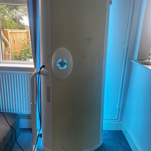 Vertical stand tanning - vertical, stand-up