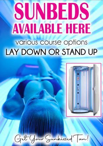 Sunbed tanning available - available, here